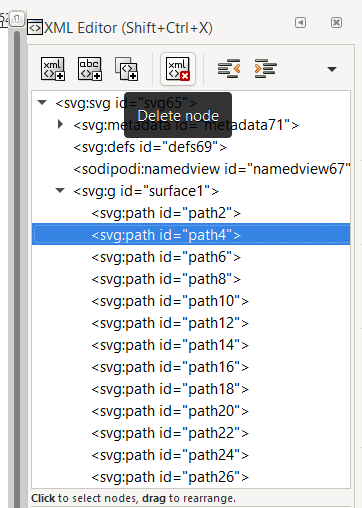 Delete node